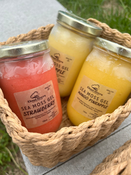 🍓🍍🥭 Fruit Sea Moss Gel Trio Bundle (Local Delivery Only)